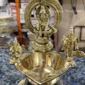 Ayyapan Vilakku in Solid Brass Diya Large size 12 inches