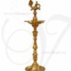 36 inches / 3 feet Peacock Standing Brass Diya Vilakku Deepam Diyas