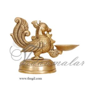 4" Bird Diya Swan Brass Diya Diyas Decoration