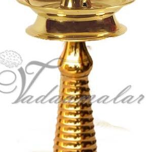 Kerala Design Nila Vilakku Diya NilaVilakku Brass Lamp 14 Inche
