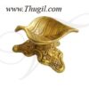 3" Brass Beautiful Leaf Diya
