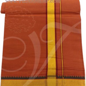 Hindu Puja Kavi Cotton Dothi Dhoti Vesti Chadar - 2 meter