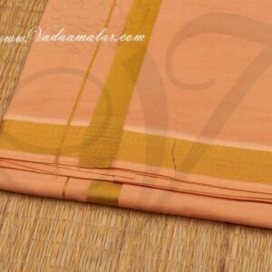 2 Meters Hindu Puja Kavi Cotton Dothi Dhoti Vesti Chadar