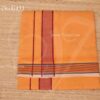 Orange Dothi Hindu Puja Kavi Cotton Vesti Chadar 2 Meters