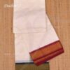 Dhothi Traditional White Border Mayil Kan Panjakajam Veshti 9 x 5