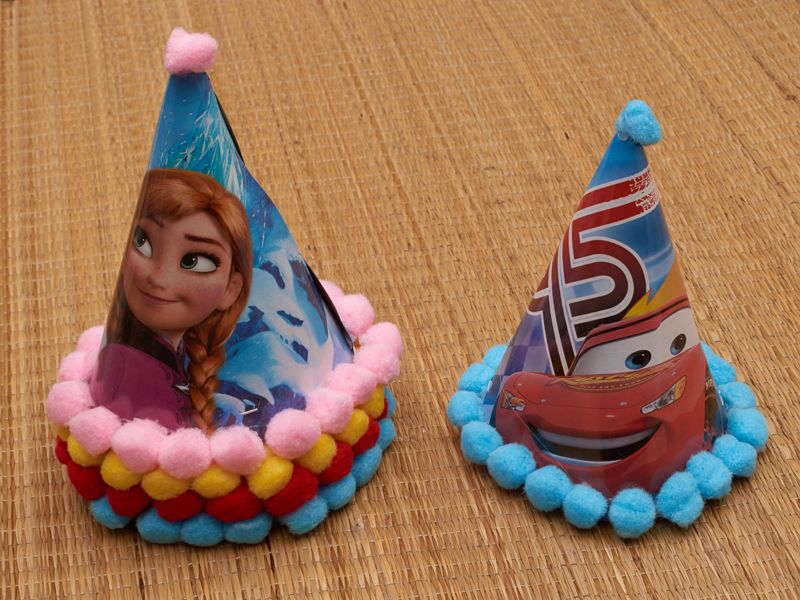 Happy birthday Disney Cone Shape Cap Biodegradable Plastic free products