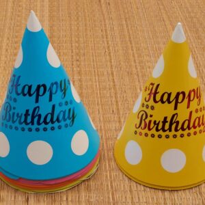 Happy birthday Disney Cone Shape Cap with Dots Biodegradable products