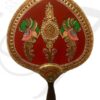 Tanjore Desing Hand Visiri Wedding Fan Pankha HandMade Unique