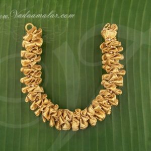 Gold Color Tissue Flower Band Strand For Hair Braid