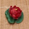 Maroon Lotus Artificial Flower Floating Aquarium Pond Decor Floating - Medium Size
