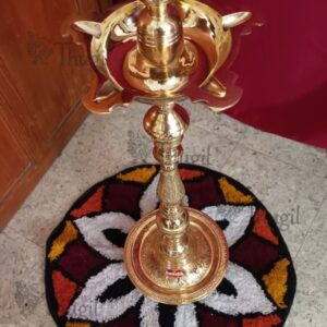 Cloth mat for Deepam Diya Vilaku Decoration Hand Crafted Door mat 21 inches