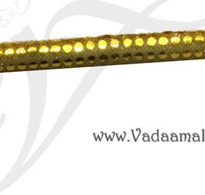Krishna Flute Decorated With Glittering Cloth