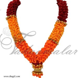 Flower Garlands with Beads for Idols , Statues and photos -3 pieces