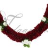 Maroon colour Artificial Flower Garland Deity Garlands - 3 pieces