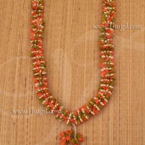 Orange Indian Design Wedding Artificial Flower Garlands Buy Now 22"