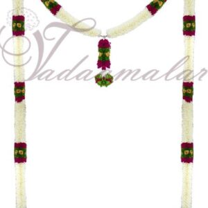 Artificial Jasmine Garlands Doorway decorative synthetic fabric garland malas washable