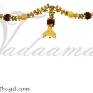 Elegant yellow colour door window mandap decoration hanging Toran Tapestry