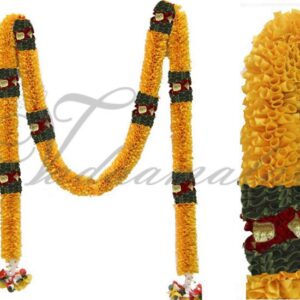 Artificial Yellow Flower Garlands Doorway decorative fabric malas Tomas garland