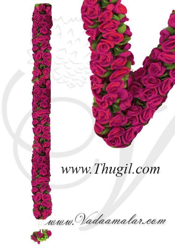 1 meter Rose Flower Toran Door Hanging Decoration Synthetic Cloth - Washable