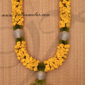 Yellow Wedding synthetic rose garlands maala garland Buy Now 3.5 Feet