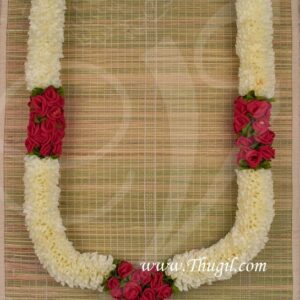 28" Jasmine Artificial Flower Garland Deity Garlands - 2 pieces
