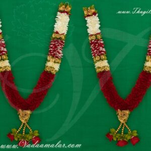 24" Wedding garland synthetic rose petal and jasmine garlands maala