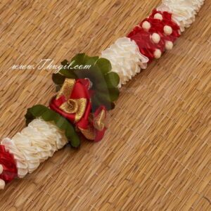 13" White and Red Color Artificial Synthetic Flower Garlands