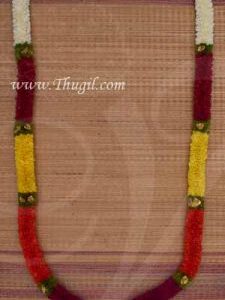 56" Large size Eco friendly Flower Garlands Multi Color Mala Synthetic Deocrations Buy Online