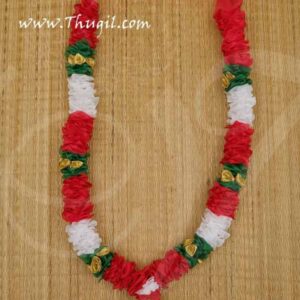Colourful Satin Garland Maala for Statue Photo Frame Garland Buy Now 26"