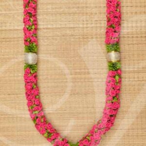 Rose garland Handmade Artificial Pink Flower Malai Buy Now - 4 feet