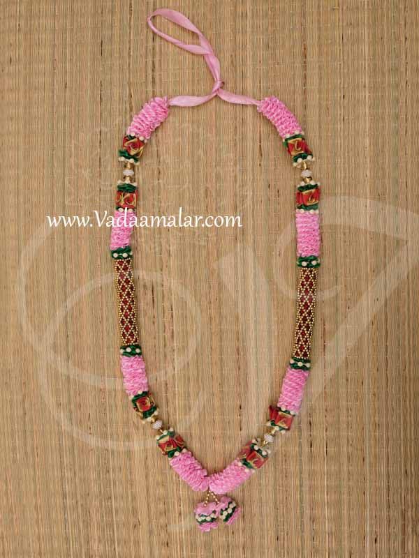 Maalai For Statue Photo and Wedding Rose Colour Synthetic Garlands Buy Now 25"