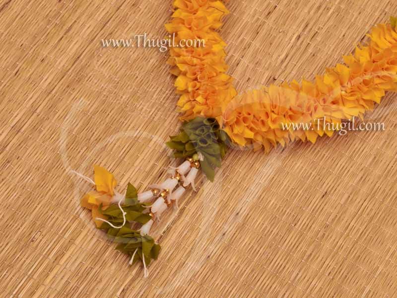 Yellow Indian Design Wedding Artificial Flower Garlands Buy Now 26"