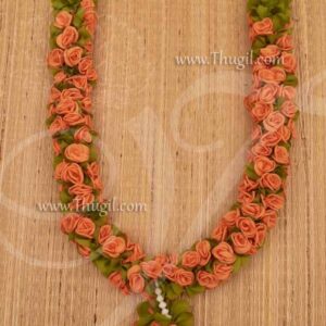 Orange Rose Handmade Flower Garland 22 inches For God