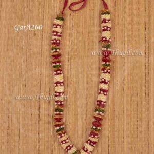 Garlands Multi Colour Maala For Small Idol Statue Decorations 15 inches