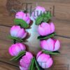 Garlands White with Pink Lotus Malai Bridal Garland -10 Inches