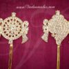 14 " Shanku chakra PERUMAL ornaments Vishnu Balaji Deity Ornament Decoration for Temple
