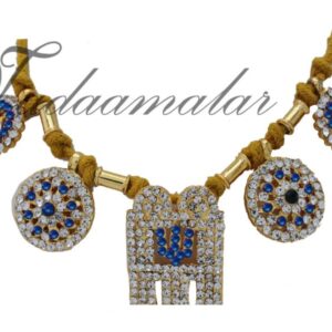 Buy blue Stone studded Thali online Thirumangalyam For Deity South India Mangalsutra Wedding Bride Micro Gold plated