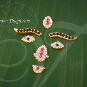 Eyes, Nose, Mouth, Thilak/Bindis Ornament Deity Jewelry Stone Deities Meenakshi Amman Buy Online