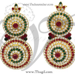 Idol Hindu Goddess Stone ear decoration ornamental Jewellery Deity Jewelry