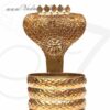 21" tall Brass Nagabharanam Buy Online Siva Shiva Lingam Snake Decoration