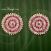 Tilak Symbol Pottu NoseRing Earring for Statue Amman Goddess Jewellery 1" 2 pieces