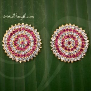 Tilak Symbol Pottu NoseRing Earring for Statue Amman Goddess Jewellery 1" 2 pieces