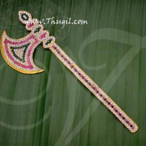 Parasu Axe Jewellery Ganesha PrasauRam Durga Hindu God Buy Online 8.5"