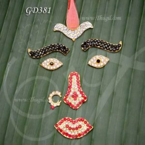 Eyes, Nose, Mouth, Thilak/Bindis Ornament Deity Jewelry Stone Deities Meenakshi Amman Buy Online