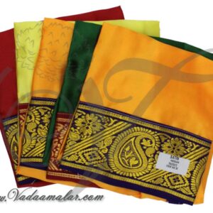 Skirt pavadai for Amman idols staues deity 5 colours x 22 inches