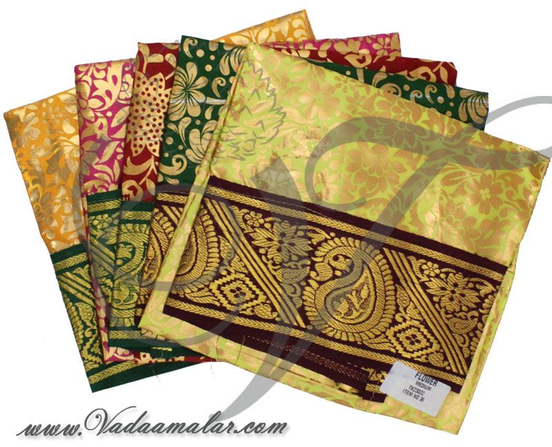 Skirt pavadai for Amman Durga Devi Sakthi idols staues height 17 inches x 5 pieces