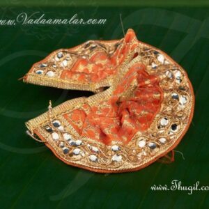 5-6 inch Idol Skirt Pavadai Deities - Dress Your Divine & Temple Altars