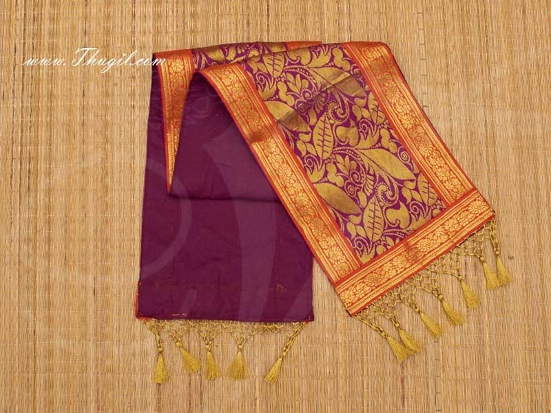 8 x 14 Gold Poly Cotton Shawl Gift Stole for Murthi Deity Buy now