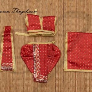 6"-8" Radha Krishna Murthi Idol Costume Dresses and Accessories