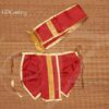 Red Panjakajam Dothi For Hindu God Sringhaar Idol decorations 5-10 inches